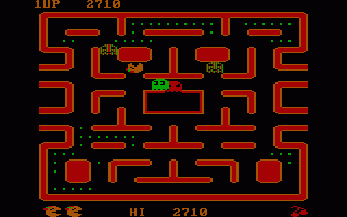 תמונה מתוך המשחק Ms. PacMan‏