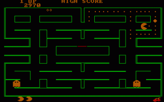 תמונה מתוך המשחק PacMan‏